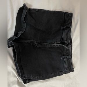 Missguided black jean shorts size 2